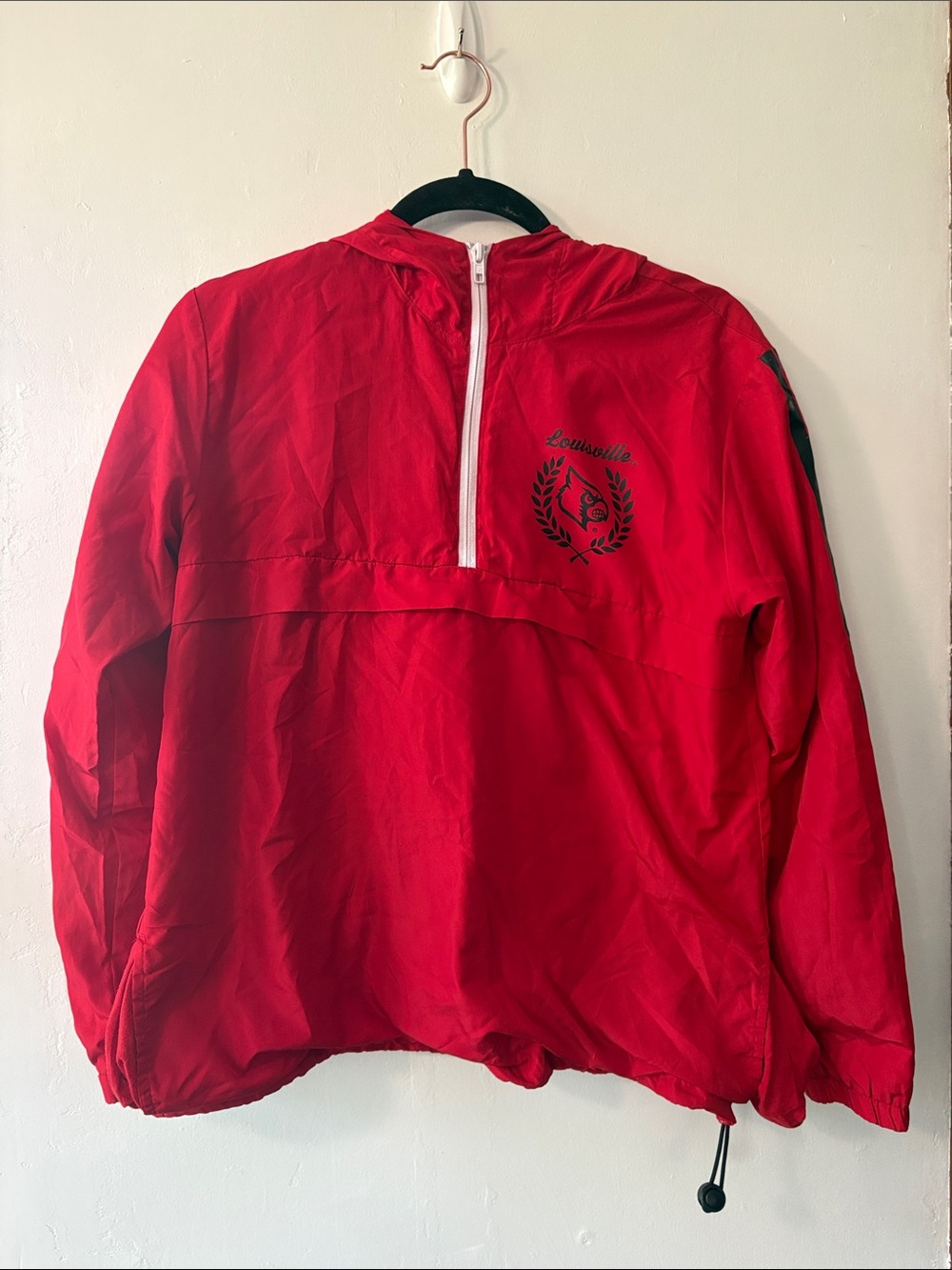 PINK Victoria's Secret Red Louisville Hooded Pullover